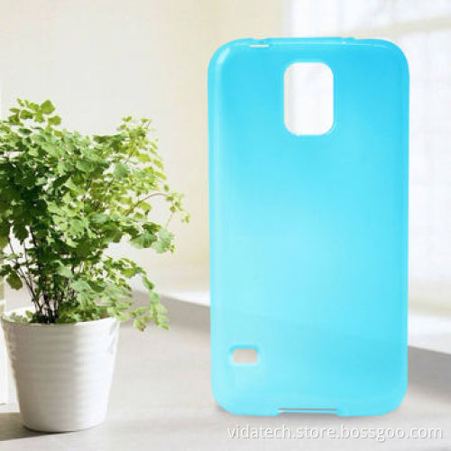 Smooth Surface Translucent Soft with Frosted Matte Inner TPU Protective Case for Samsung Galaxy S5